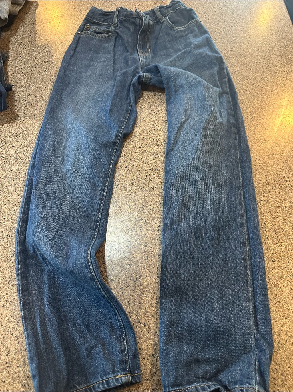 RelaxedFit Jeans In Dark Blue Denim